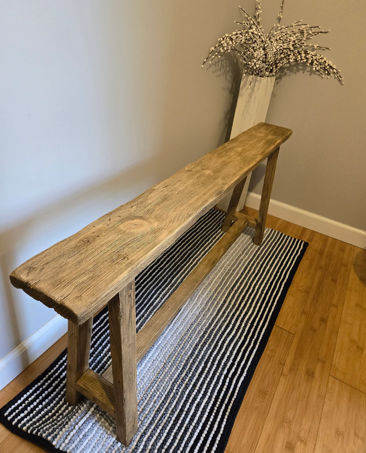 Vintage Style Narrow Bench