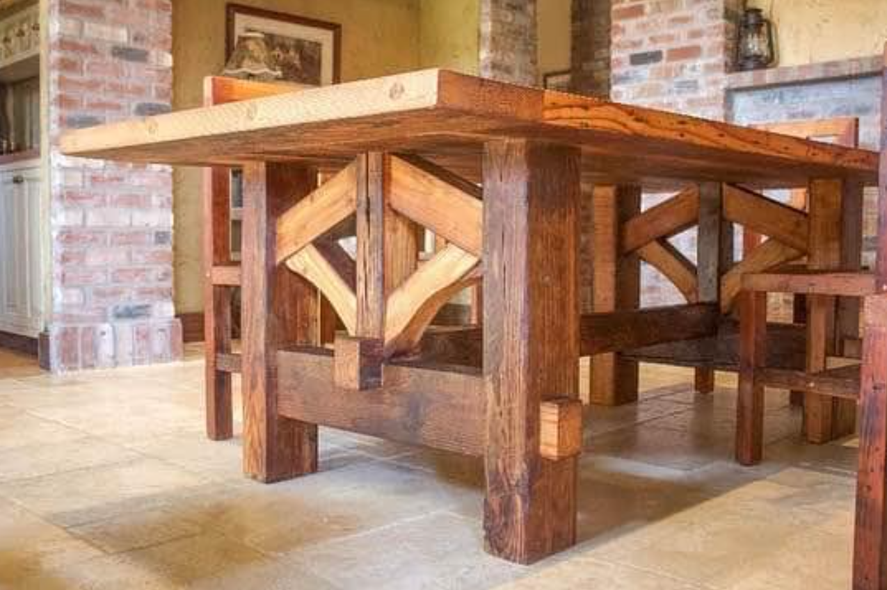 Reclaimed Barnwood Farmhouse Table