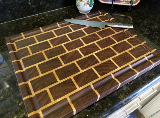 Walnut & Maple Endgrain Cutting Board