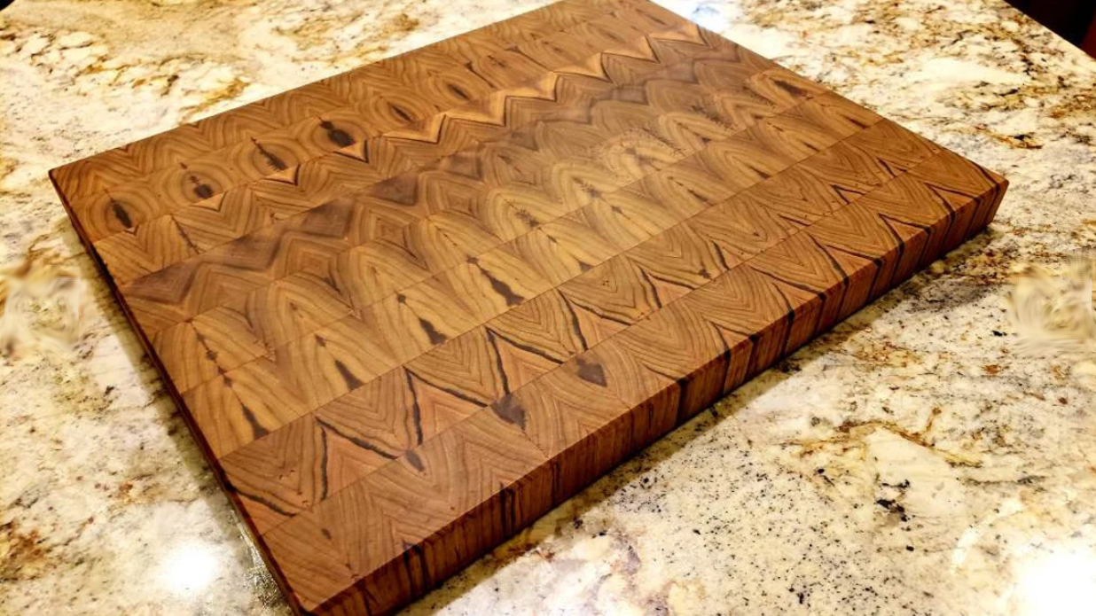 Large Teak End Grain Cutting Board