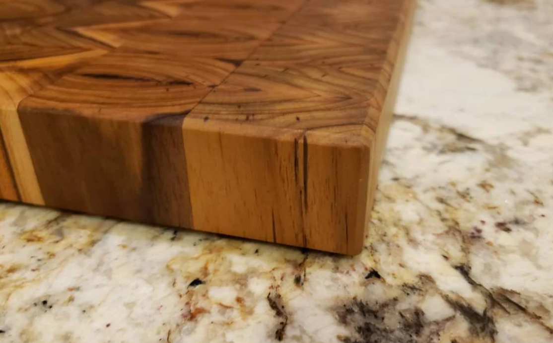 Large Teak End Grain Cutting Board