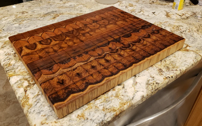 Large Teak End Grain Cutting Board